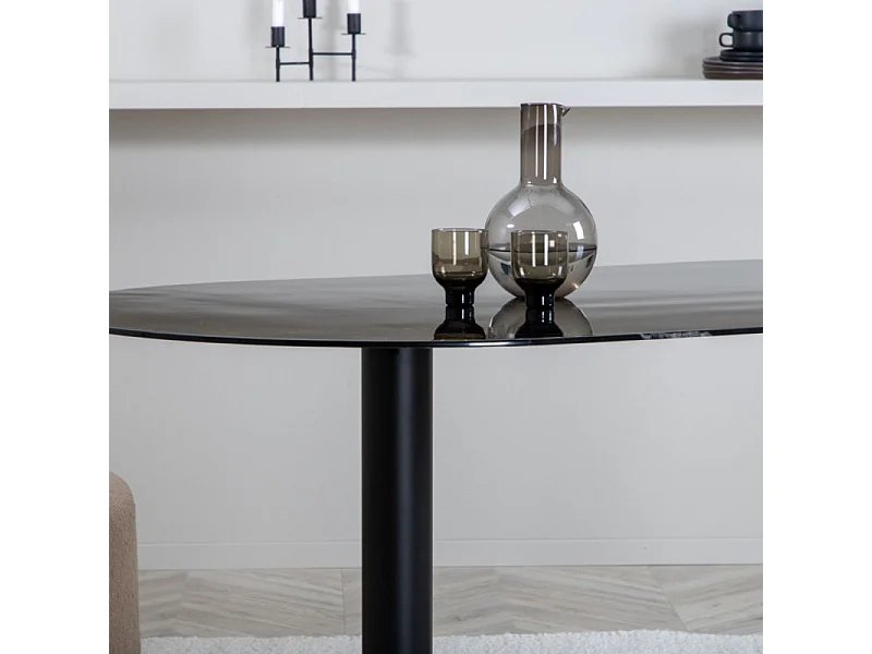 Table à Manger Design "Pillan" 180cm Noir