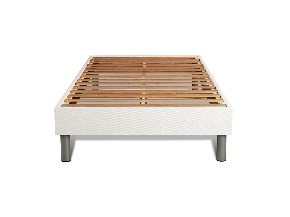 Ensemble 90x200 matelas FORM + sommier kit blanc