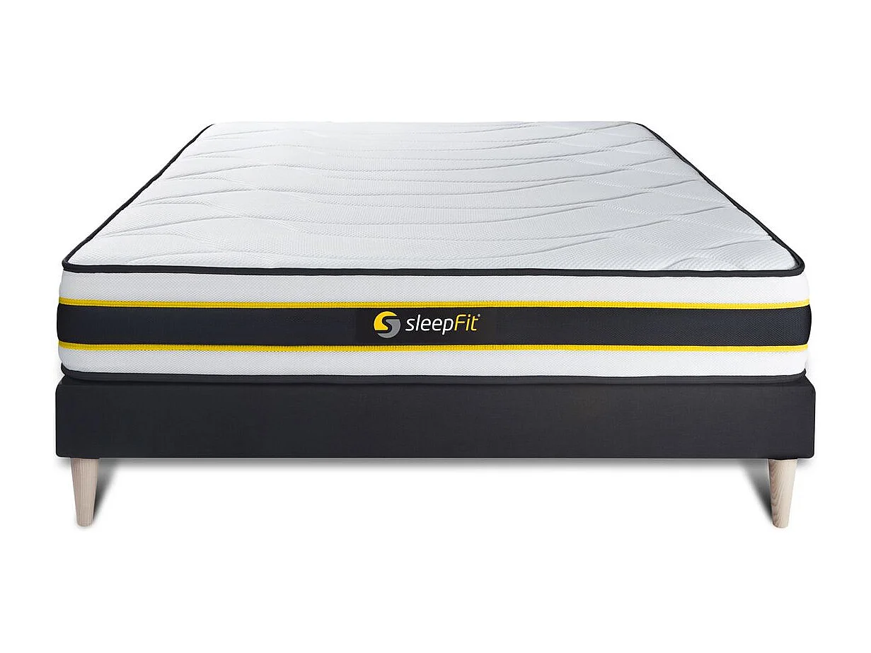 Ensemble sommier + matelas FLEXY ressorts ensachés et mémoire de forme 160x200
