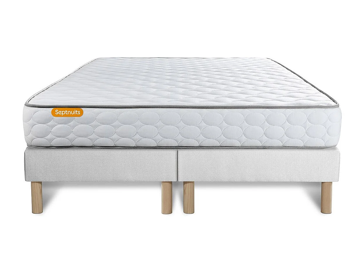 Ensemble matelas Mémoire de forme 180x200 + double  sommiers 90x200 Memo