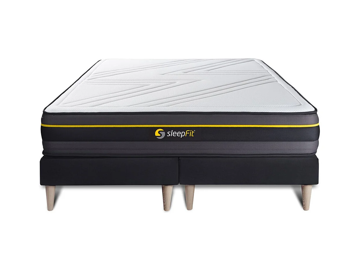 Ensemble double sommier + matelas ACTIVE à mémoire de forme 180x200