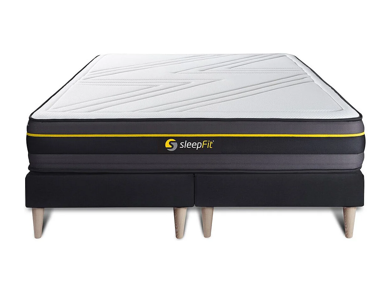 Ensemble double sommier + matelas ACTIVE à mémoire de forme 180x200