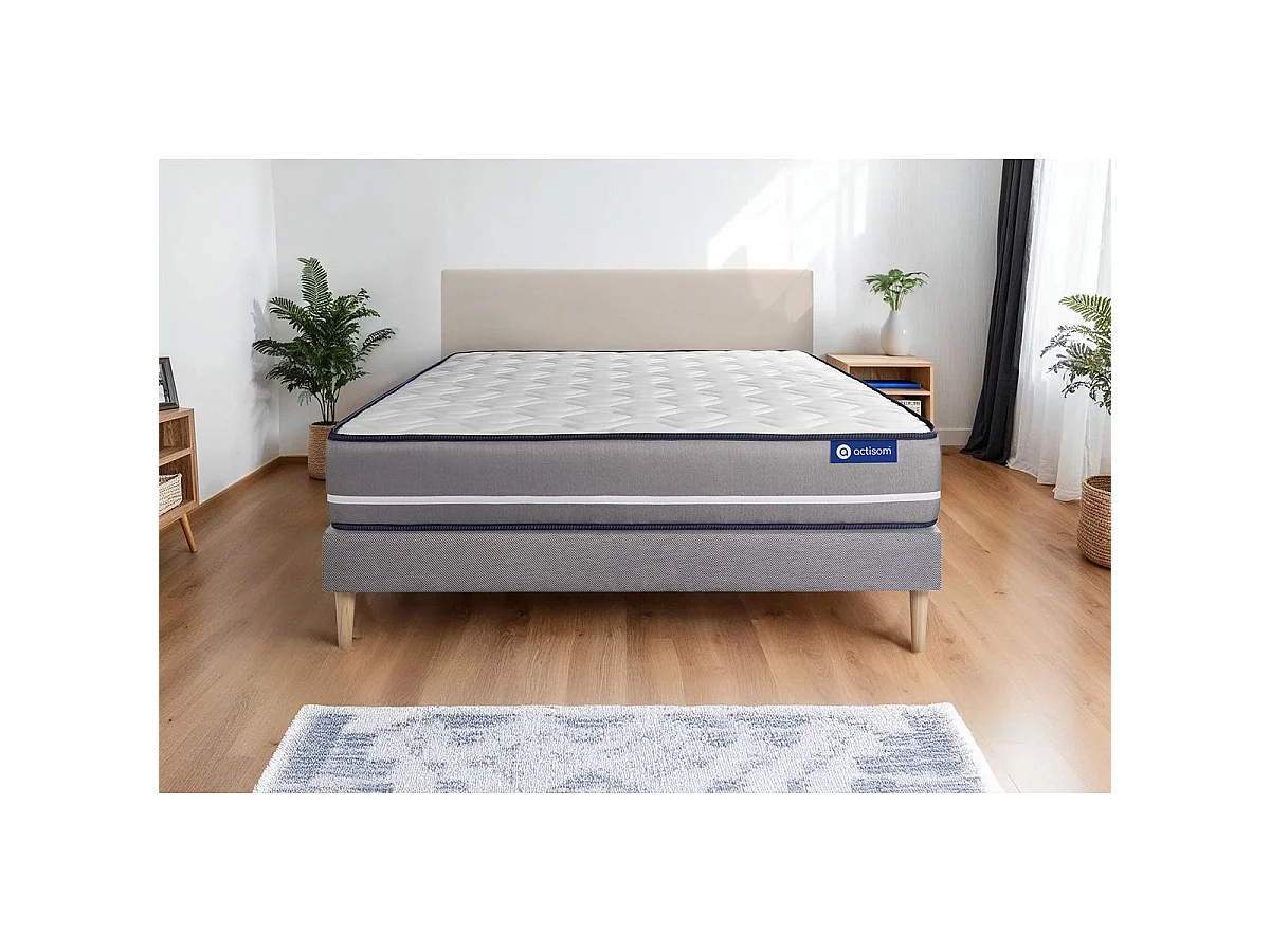 Lattenbodem en Actiflex pur matras 90x200cm , matrasdikte : 20 cm , pocketveren , stevig, 3 comfortzones