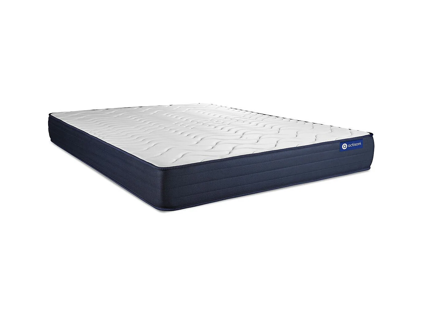 Pack prêt à dormir matelas ACTIMEMO LIFE 160x200 Mémoire de forme 5zones de confort + sommier KIT gris + 2oreillers +couette