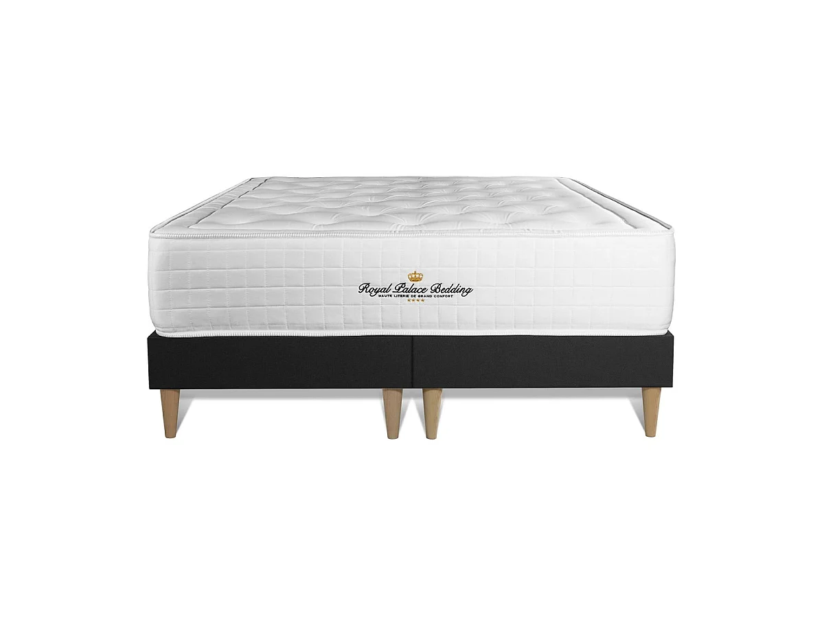Ensemble matelas à mémoire de forme maxi épaisseur Buckingham 200x200 double sommier