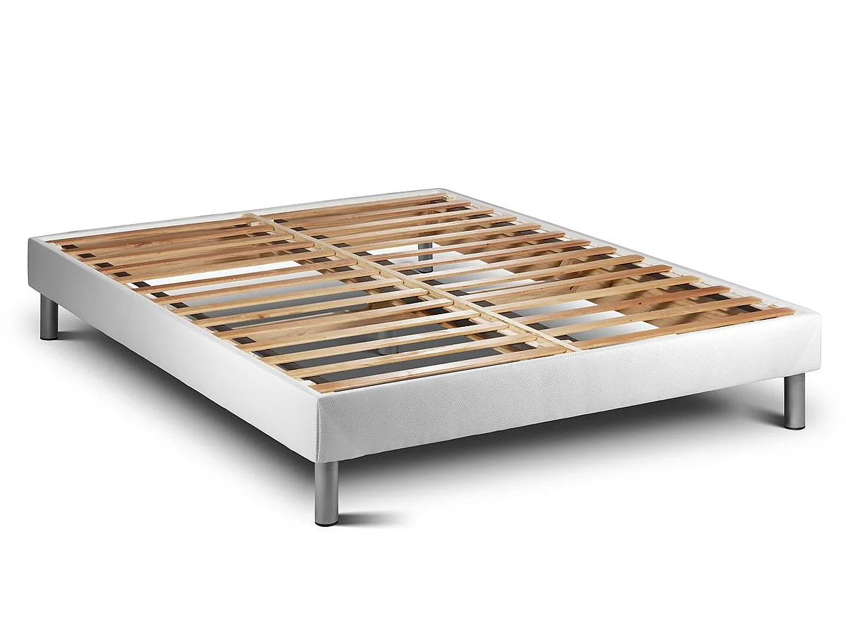 Ensemble VITALMEMO BACK 160x200cm sommier kit blanc