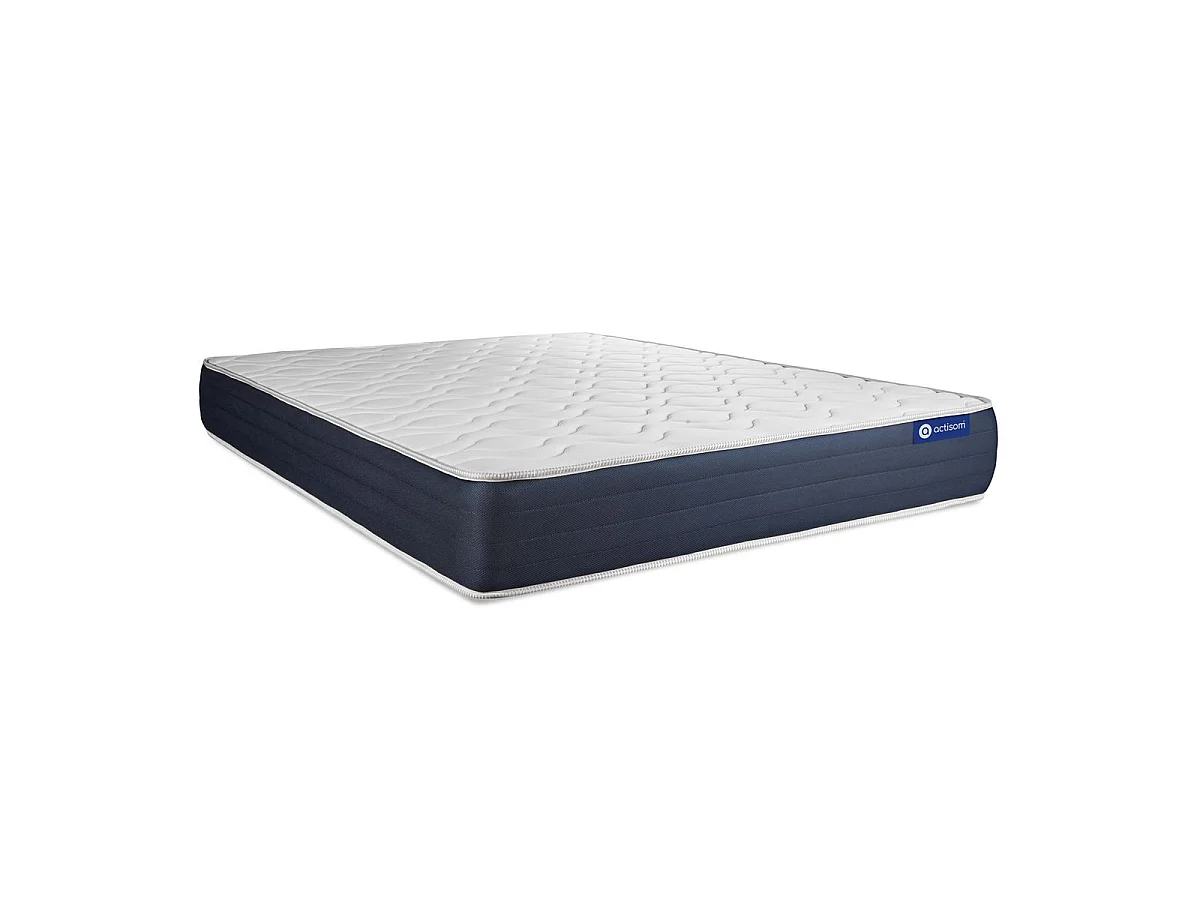 Ensemble matelas Ressorts ensachés et Mémoire de forme ACTIFLEX SLEEP 140x190 5zones de confort + sommier KIT gris