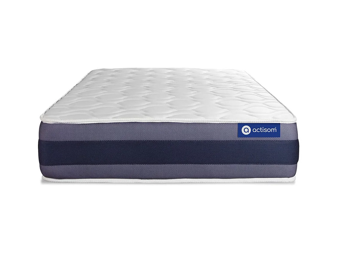 Lattenbodem en Actiflex morpho matras 90x190cm , matrasdikte : 24 cm , pocketveren en traagschuim , gebalanceerd, 5 comfortzones