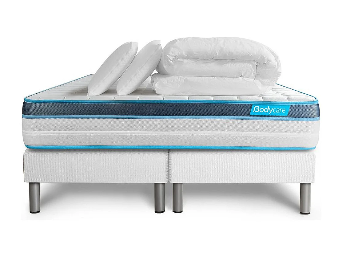 Pack PERFORM 180x200 Mousse à mémoire de forme ProfiZone 5 zones Ultra épaisseur + Couette + 2 oreillers