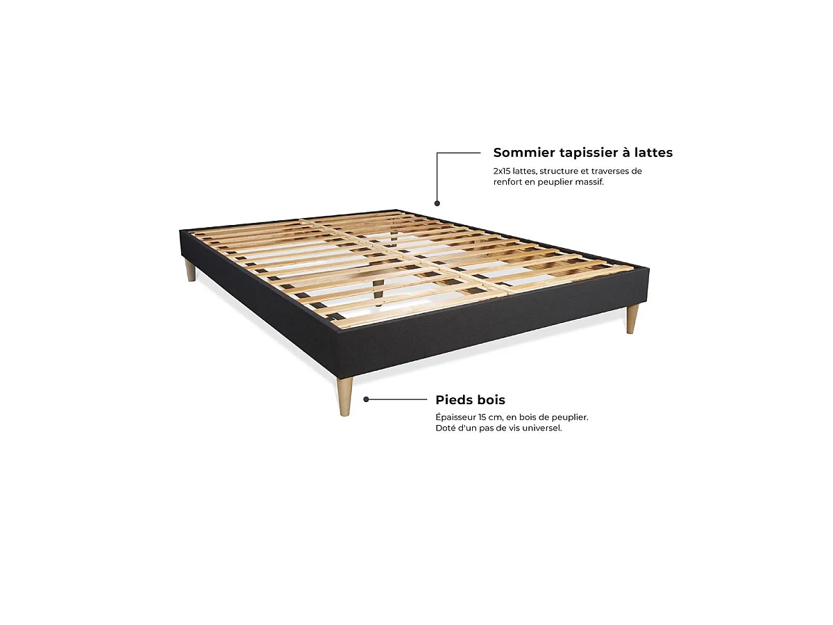 lattenbodem en Windsor matras 140x200 cm , Matrasdikte : 26 cm , traagschuim en pocketveren , gebalanceerd, 5 comfortzones