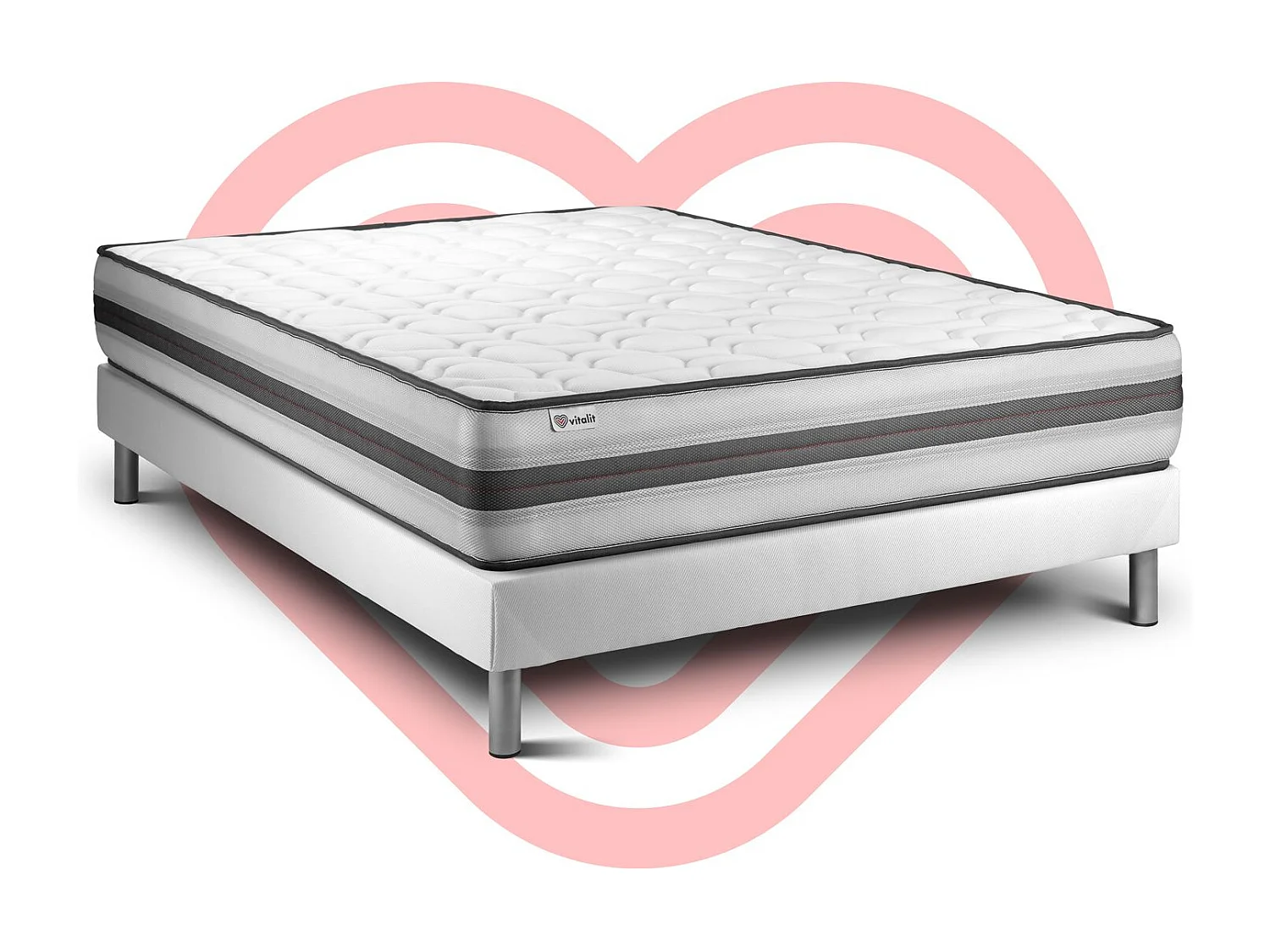 Conjunto de colchão e base 200x200 cm - Vitalpower Recover