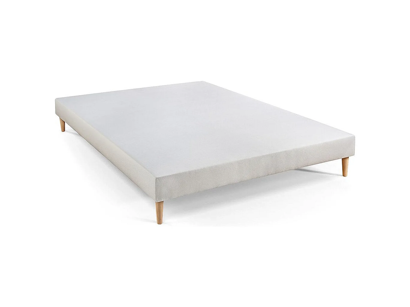 Pack prêt à dormir matelas LE TENDRE 160x200 Ressorts ensachés + Mémoire de forme + sommier Blanc + 2 oreillers + couette