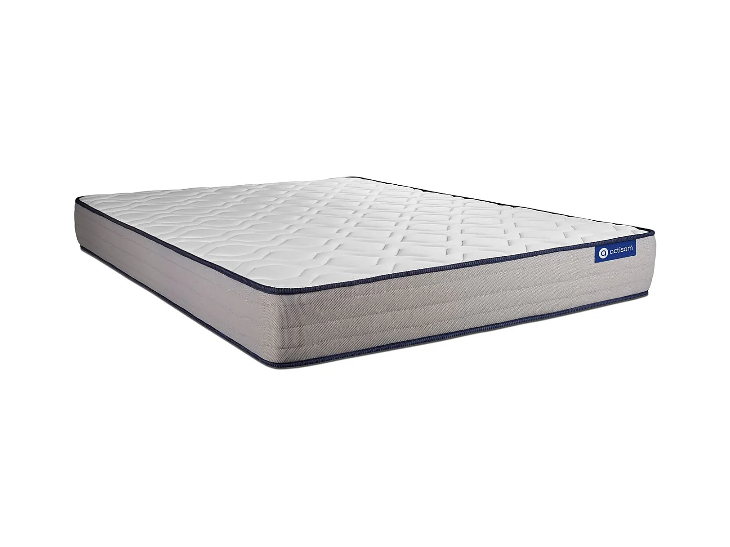 Ensemble matelas Mémoire de forme ACTIMEMO FORM 140x190 cm 5zones de confort + sommier KIT blanc