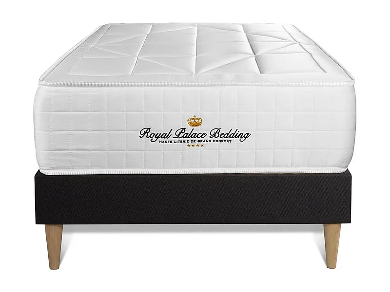 Ensemble Matelas ressorts ensachés + mémoire de forme maxi épaisseur Windsor 90x190