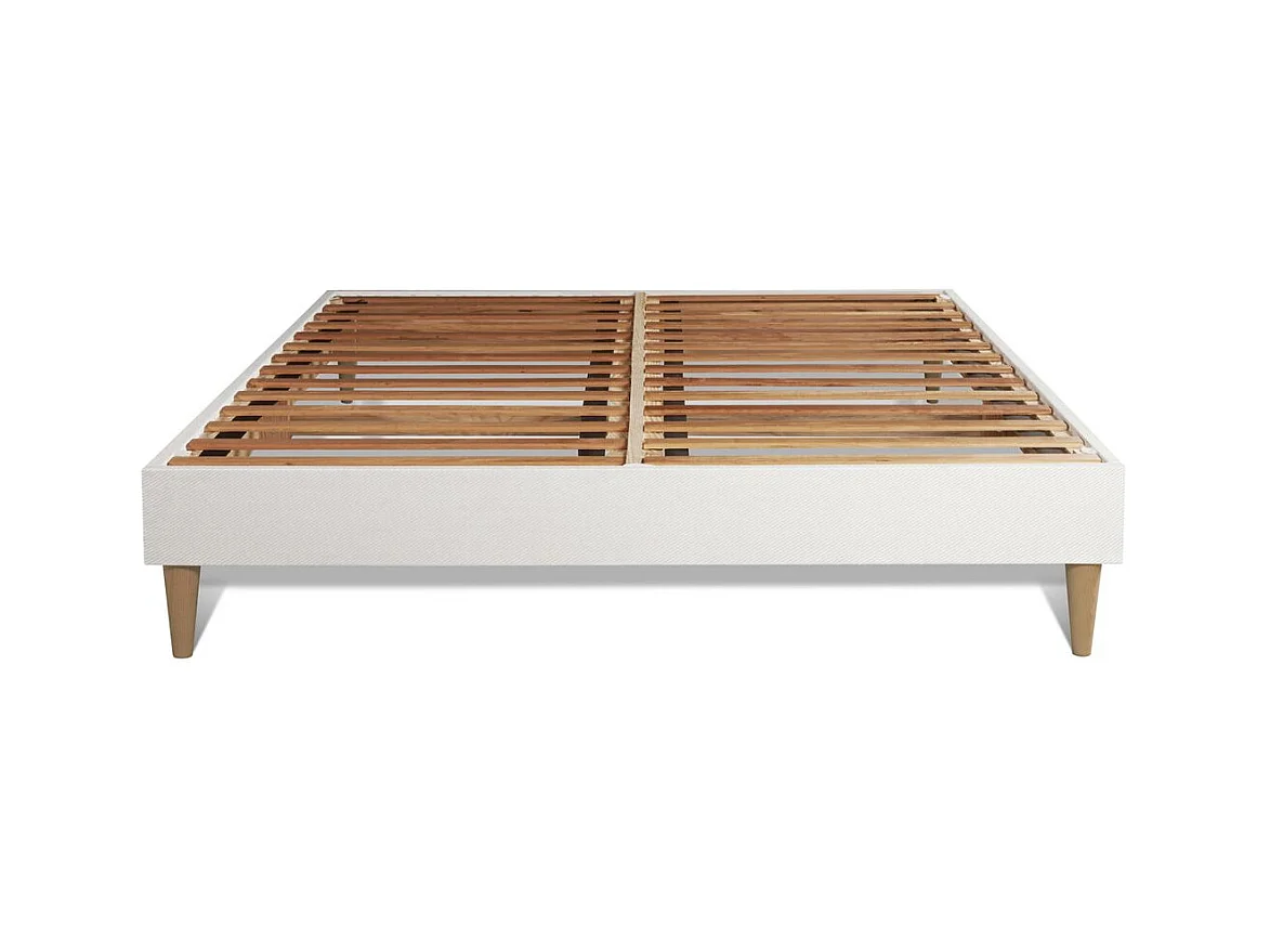ULTRA Matratze 140x190cm + Bettgestell mit lattenrost , Härtegrad 2 , Memory-Schaum und Mikro-Taschenfedern , Höhe : 26 cm