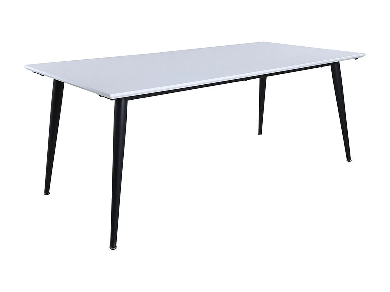 Table à Manger Extensible "Jimmy" 195-285cm Blanc