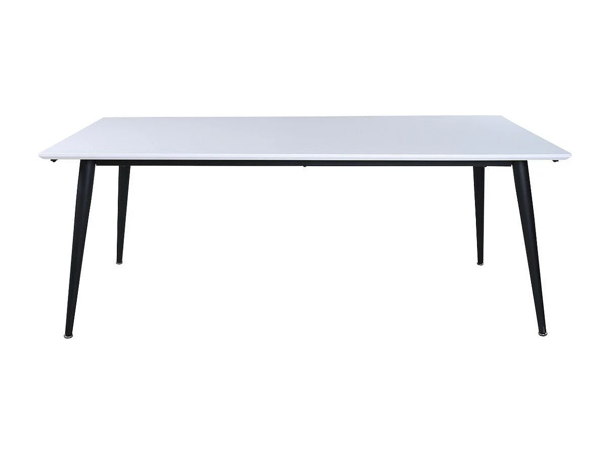 Table à Manger Extensible "Jimmy" 195-285cm Blanc
