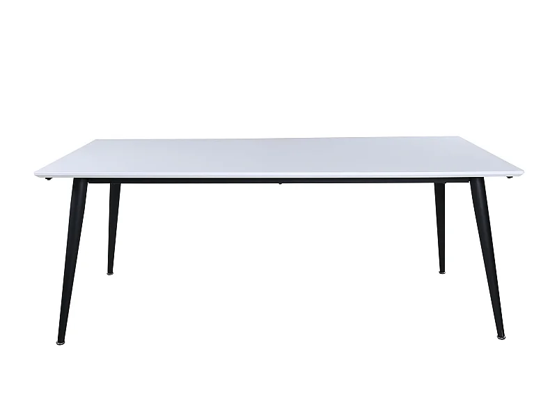Table à Manger Extensible "Jimmy" 195-285cm Blanc