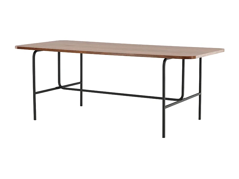 Uno Esstisch 90x200cm Nussbaum furniert.