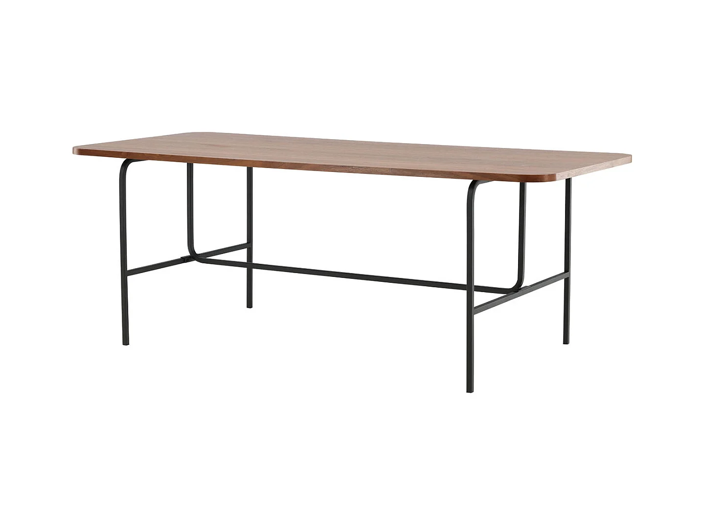 Uno Esstisch 90x200cm Nussbaum furniert.