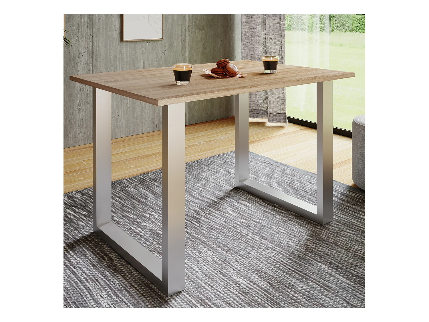 Premium Holz Esstisch Küchentisch Xona U 140x50