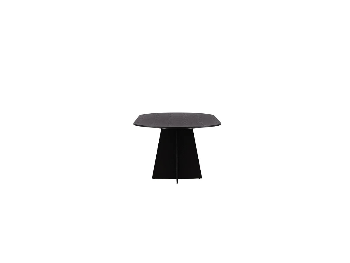 Bootcut Esstisch 115x230cm schwarz.