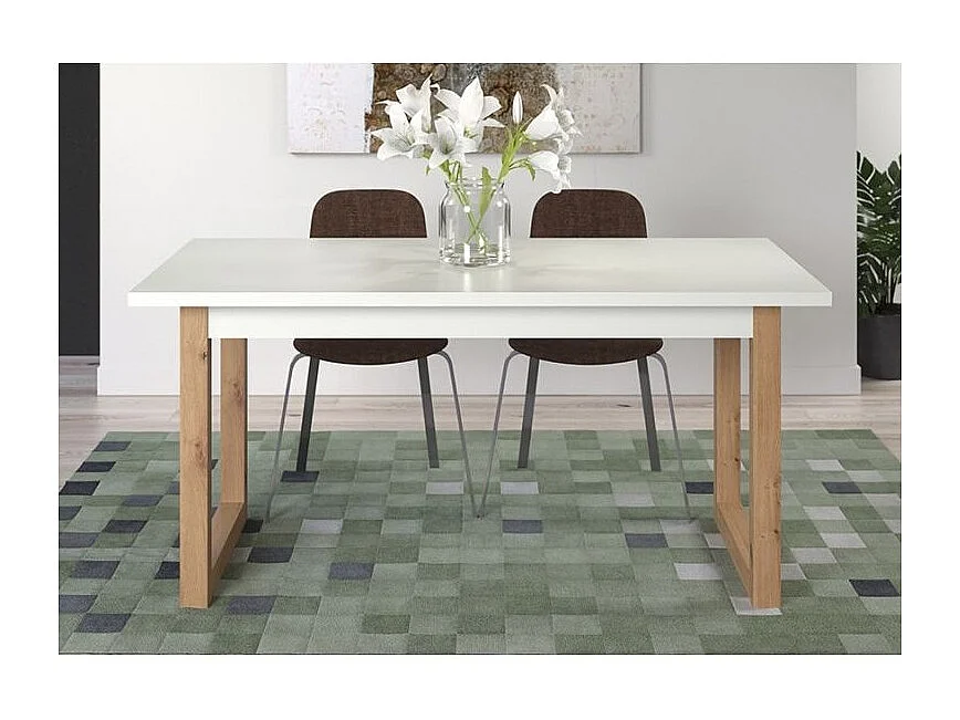 Dakota Esstisch 90 x 160/200 cm Einschl. Zusatzplatten, Eiche dekor.