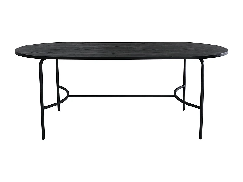 Skate eetkamertafel 90x200cm zwart.