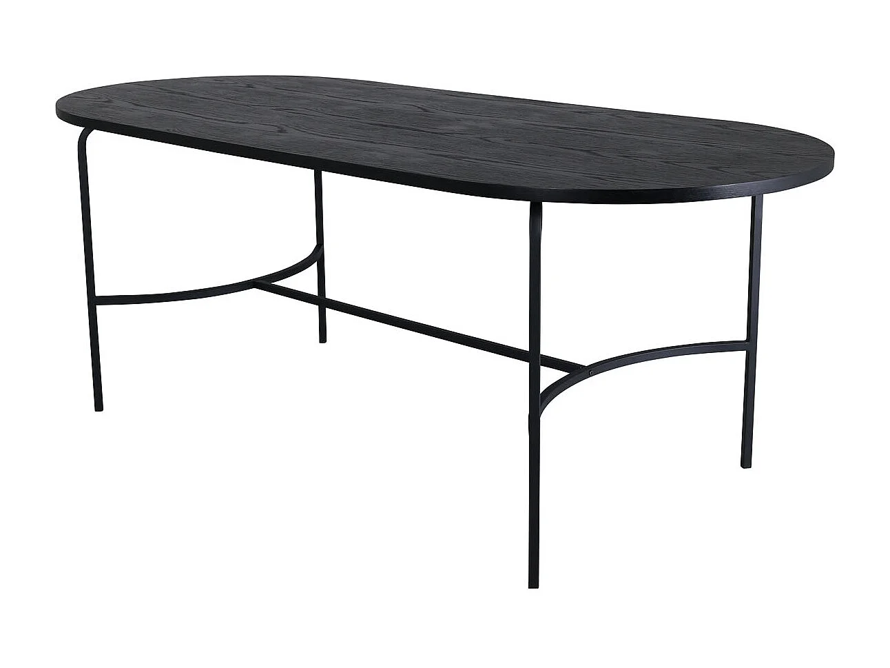 Table à Manger Ovale "Skate" 200cm Noir