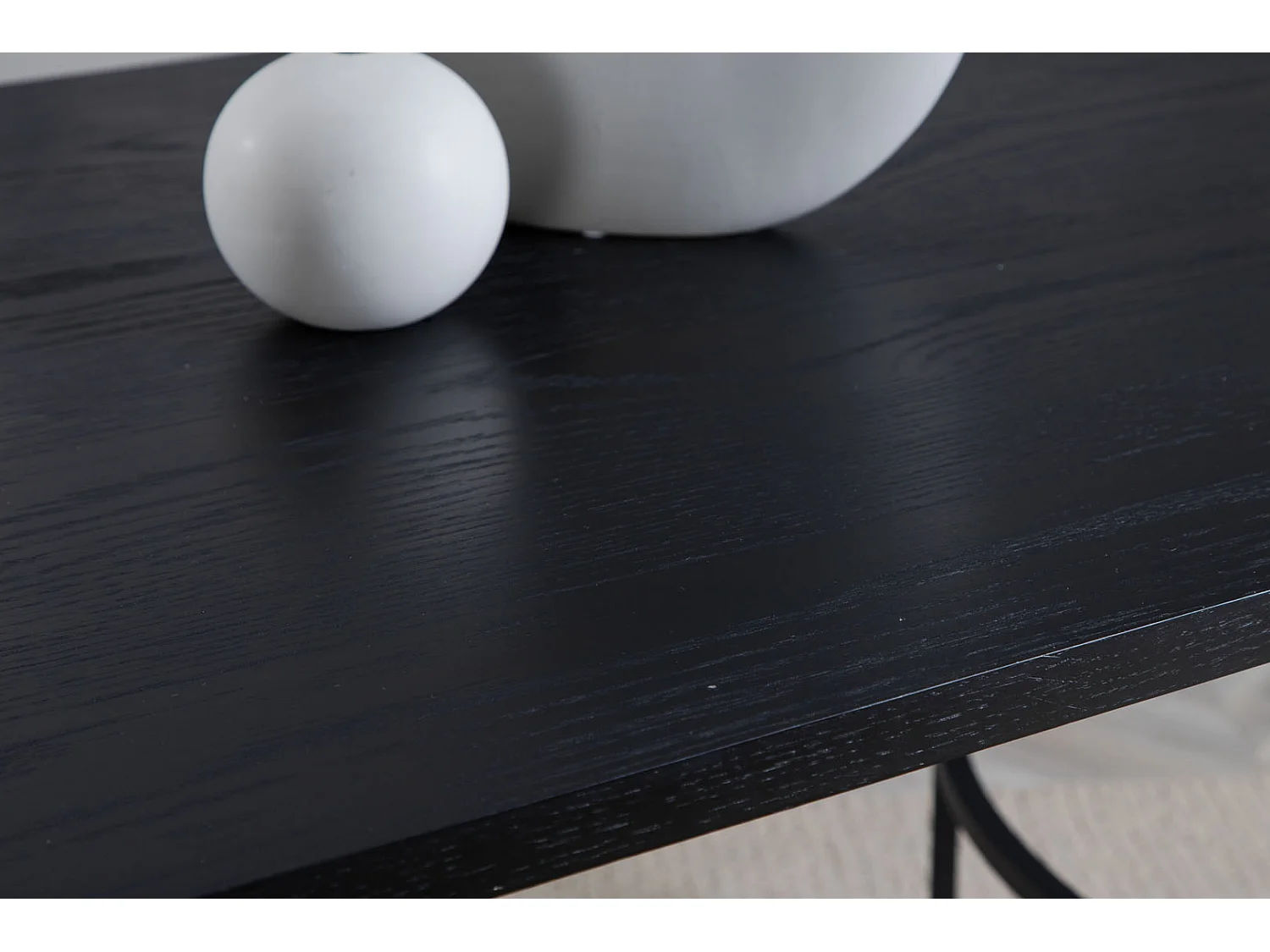 Table à Manger Ovale "Skate" 200cm Noir