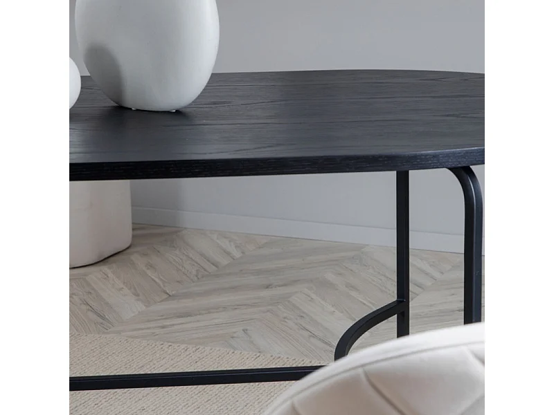 Table à Manger Ovale "Skate" 200cm Noir