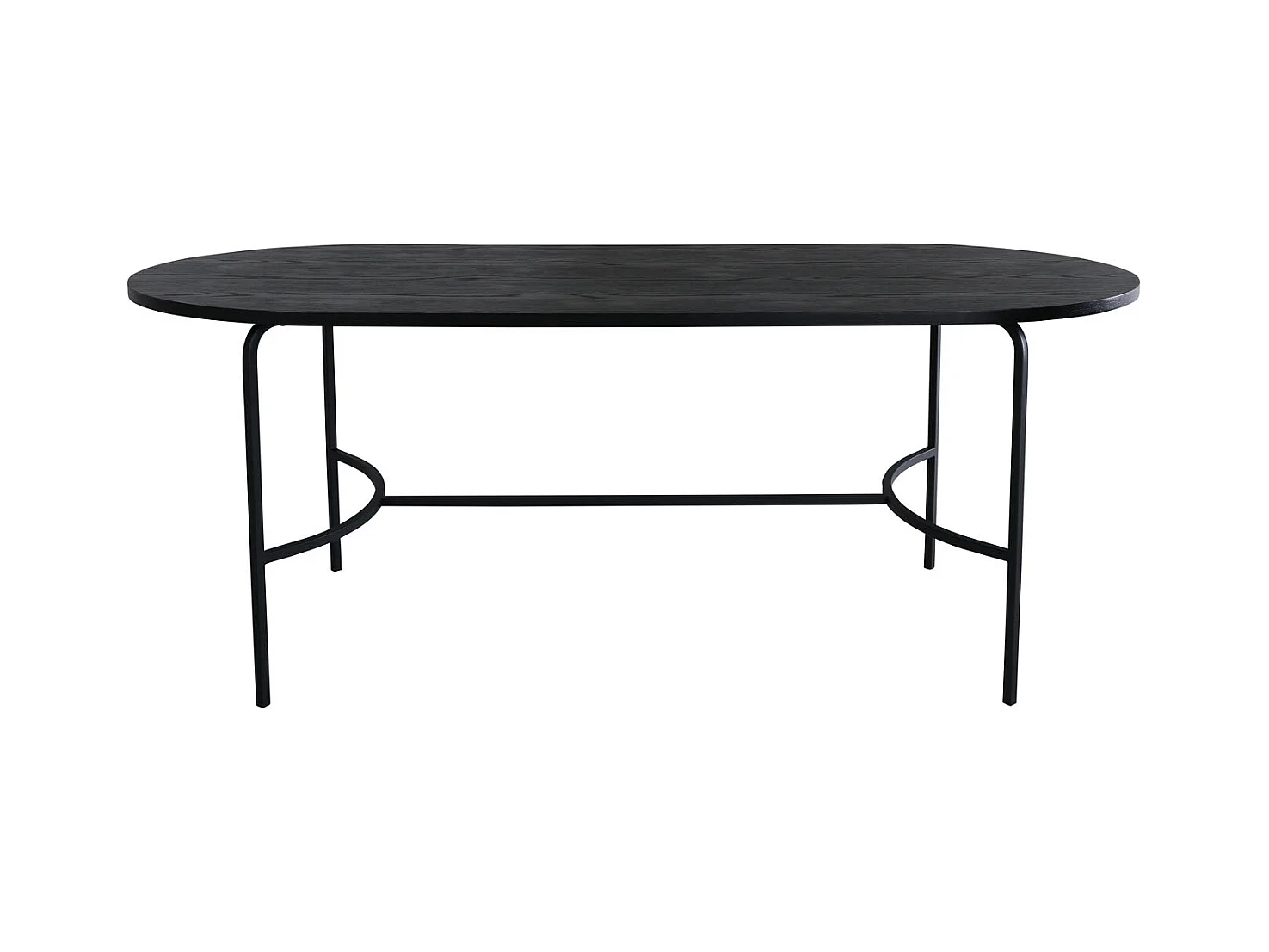 Table à Manger Ovale "Skate" 200cm Noir