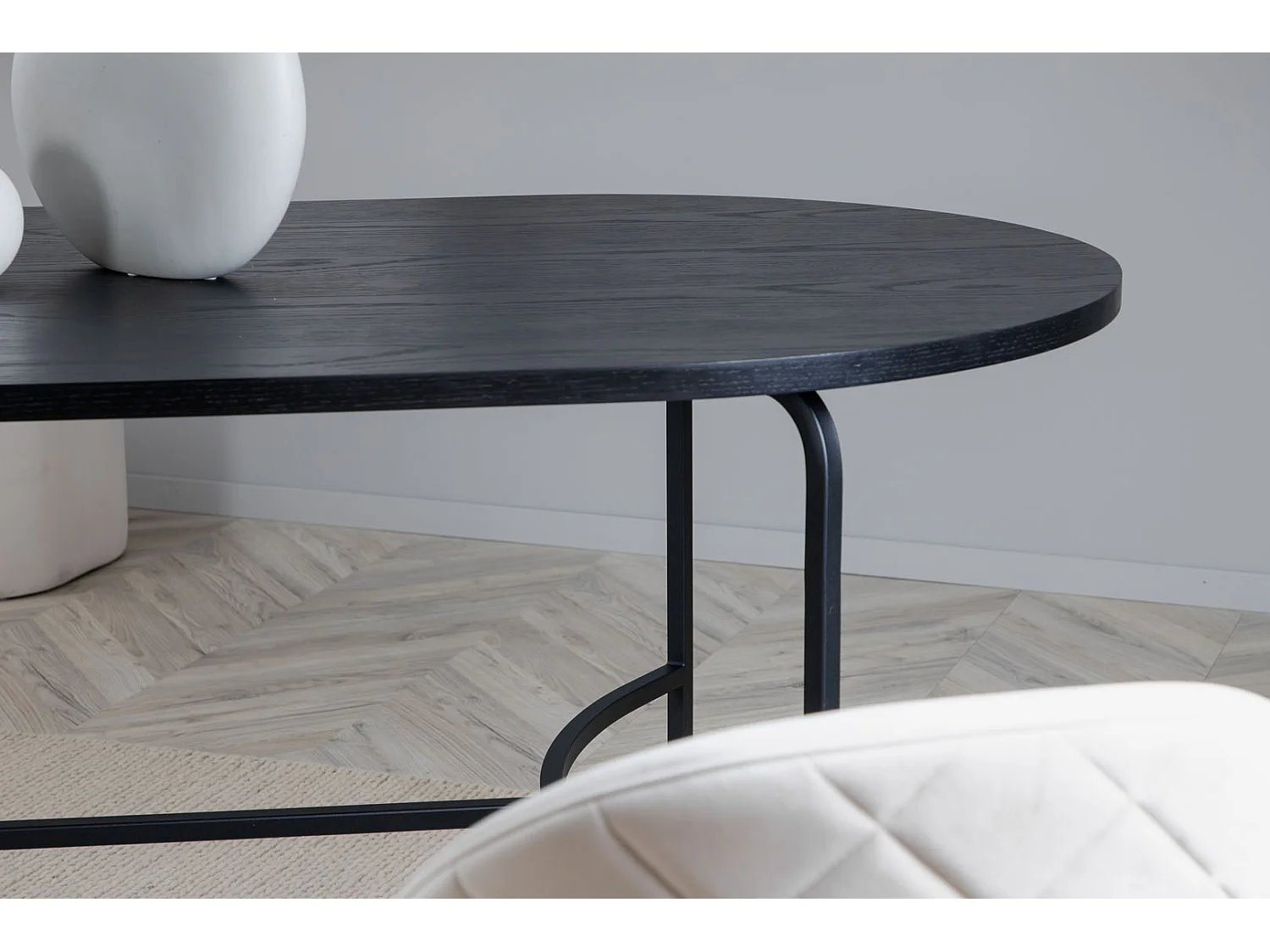 Table à Manger Ovale "Skate" 200cm Noir
