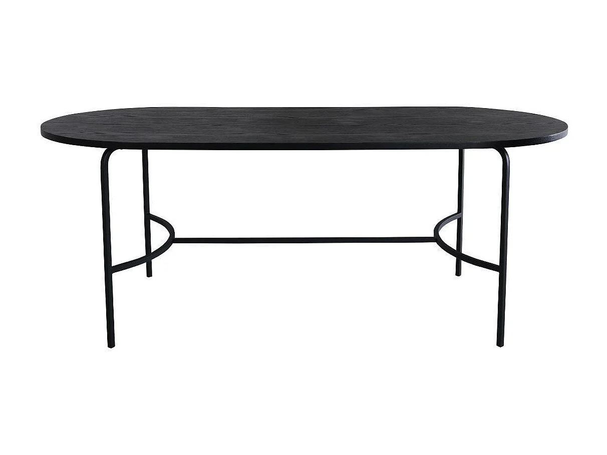 Table à Manger Ovale "Skate" 200cm Noir