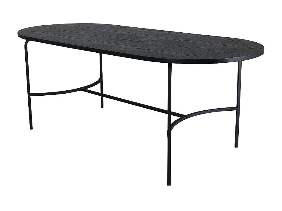Table à Manger Ovale "Skate" 200cm Noir