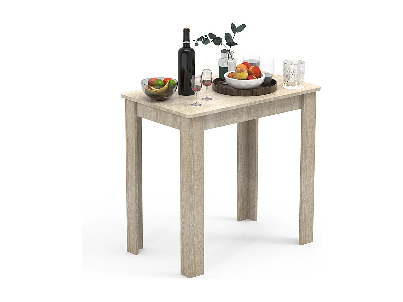 Dining table Esal Sonoma Oak H. 76 x W. 80 x D. 50 cm