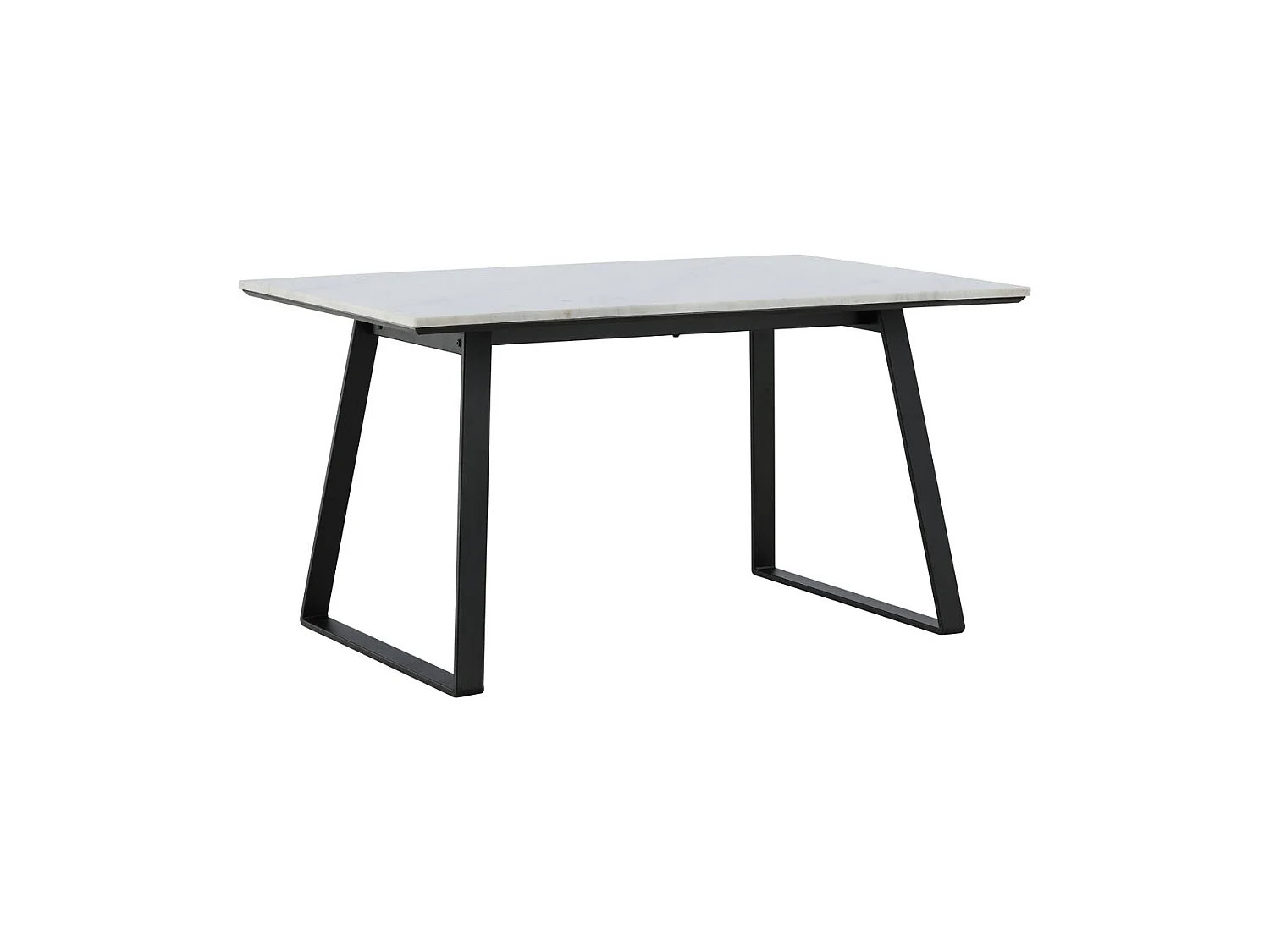 Table à Manger en Marbre "Estelle" 140cm Blanc