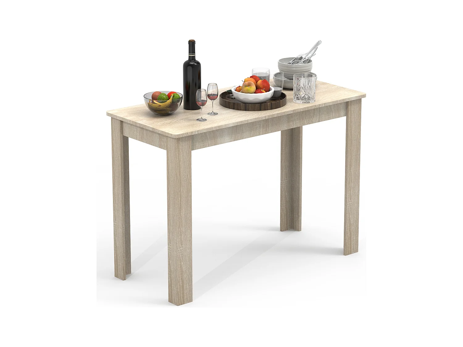 Dining table Esal Sonoma Oak H. 76 x W. 110 x D. 50 cm