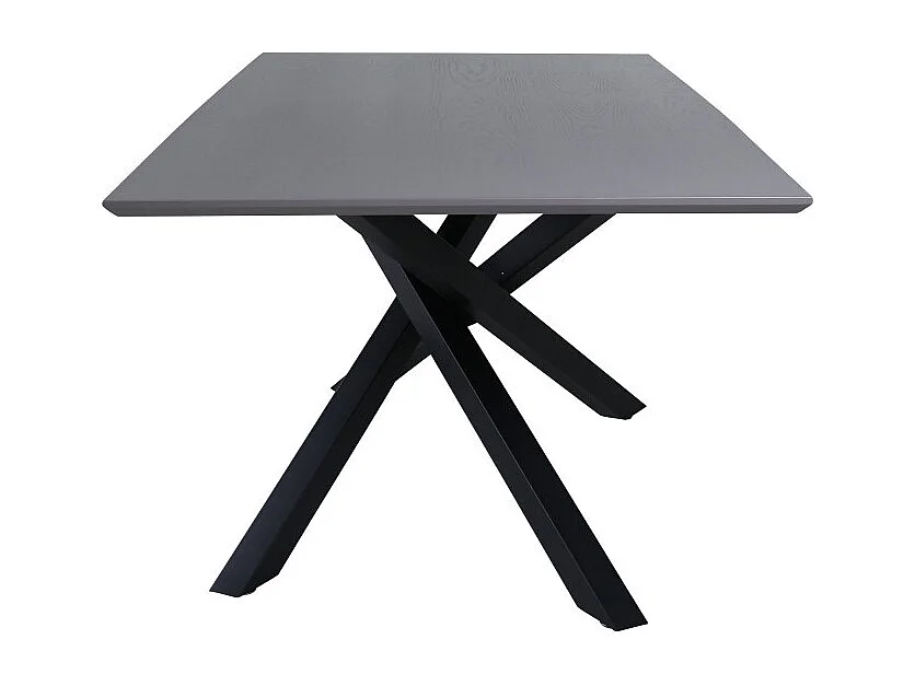 Table à Manger "Piazza" 180cm Gris & Noir