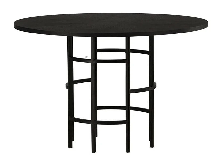 Copenhagen eetkamertafel Ø115cm zwart.