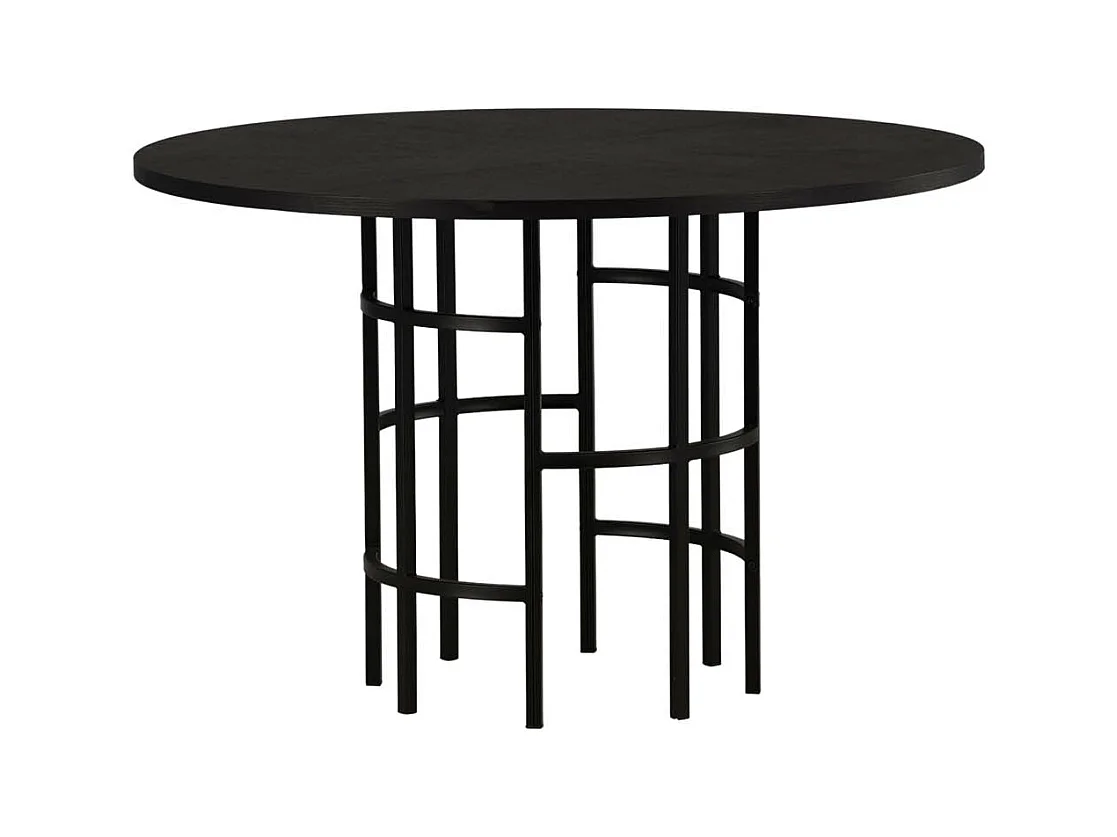 Copenhagen eetkamertafel Ø115cm zwart.