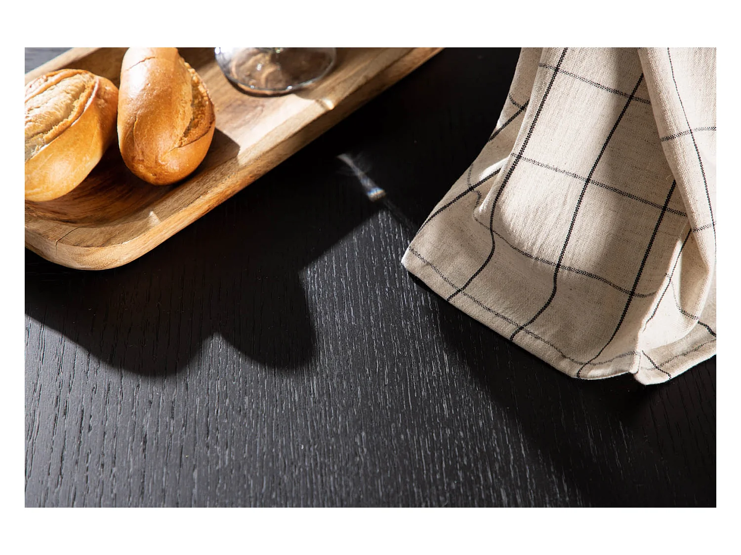 Table à Manger Ronde "Copenhagen" 115cm Noir