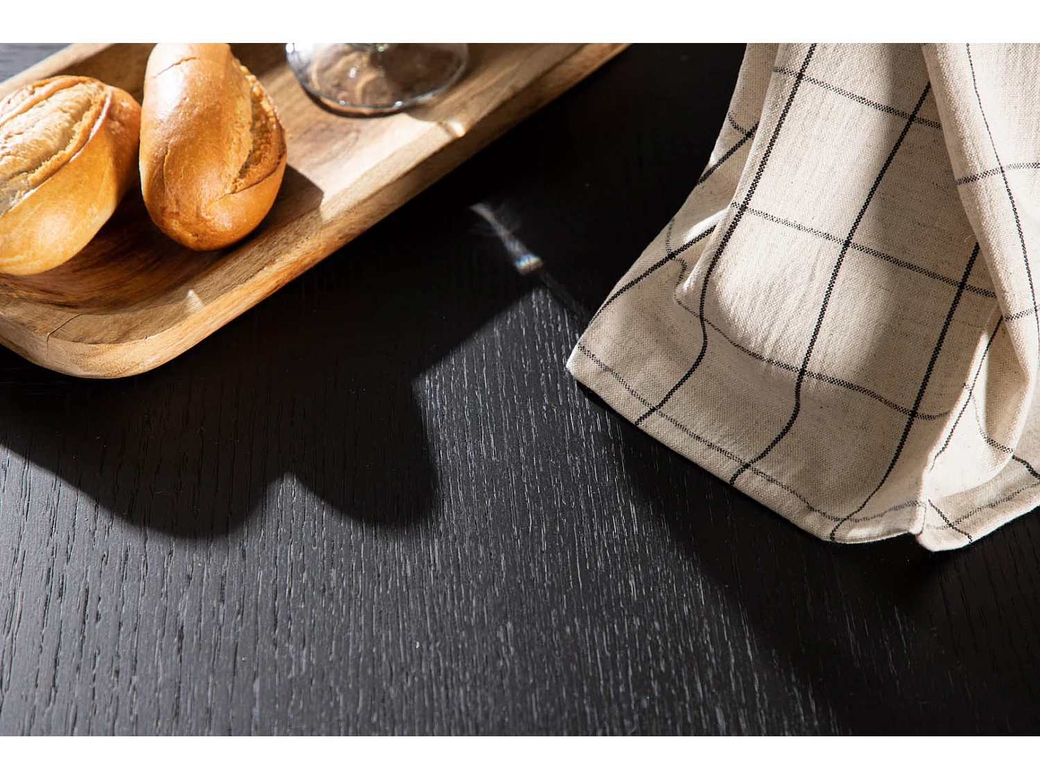 Table à Manger Ronde "Copenhagen" 115cm Noir