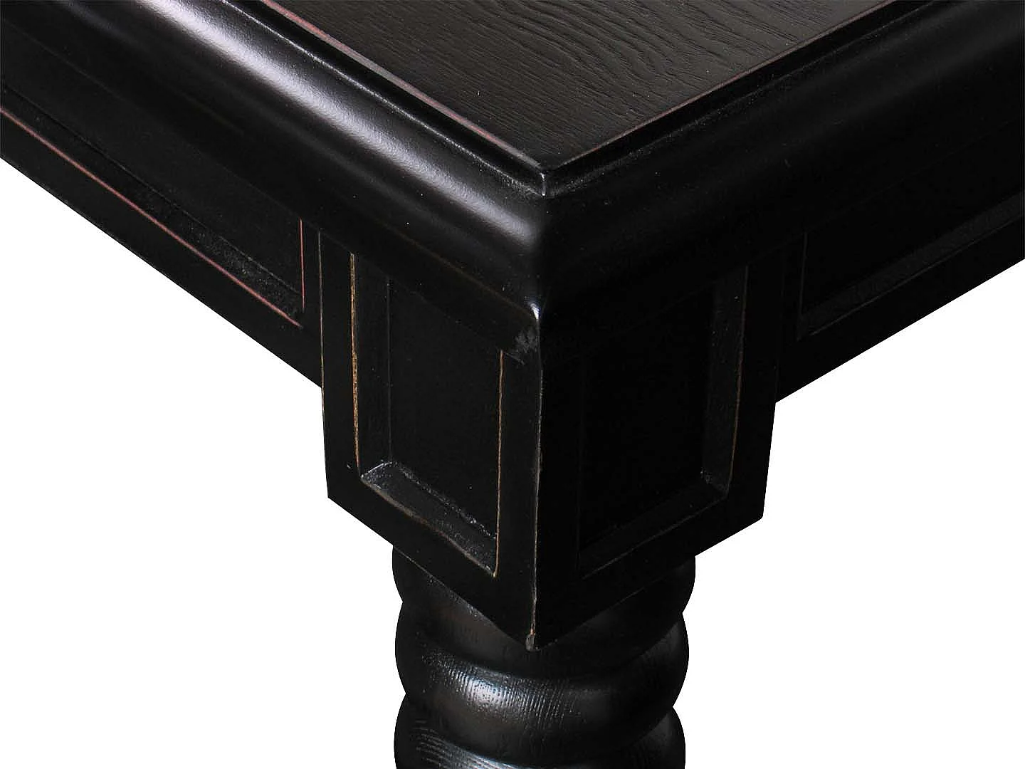 Eetkamertafel Mozart barok tafel zwart incl. 2 aansteekplaten.