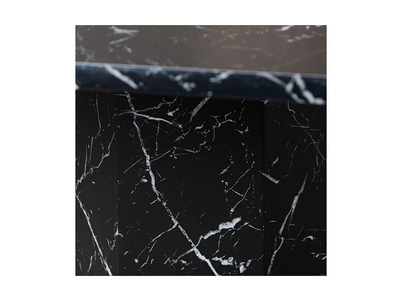 Table à Manger Octogonale "Marbs" 110cm Noir