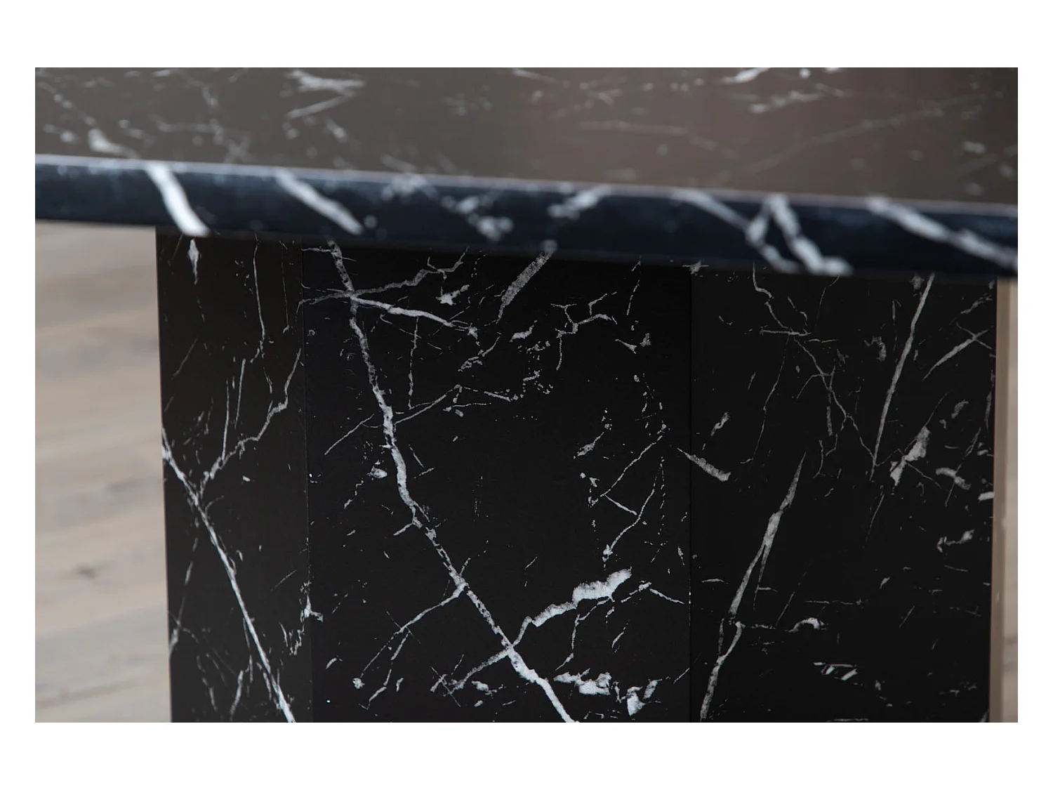 Table à Manger Octogonale "Marbs" 110cm Noir