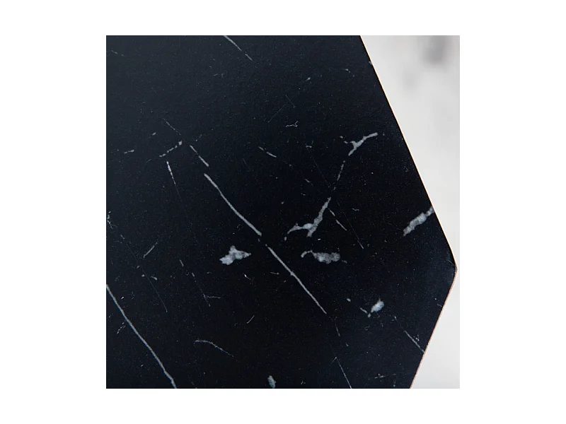 Table à Manger Octogonale "Marbs" 110cm Noir