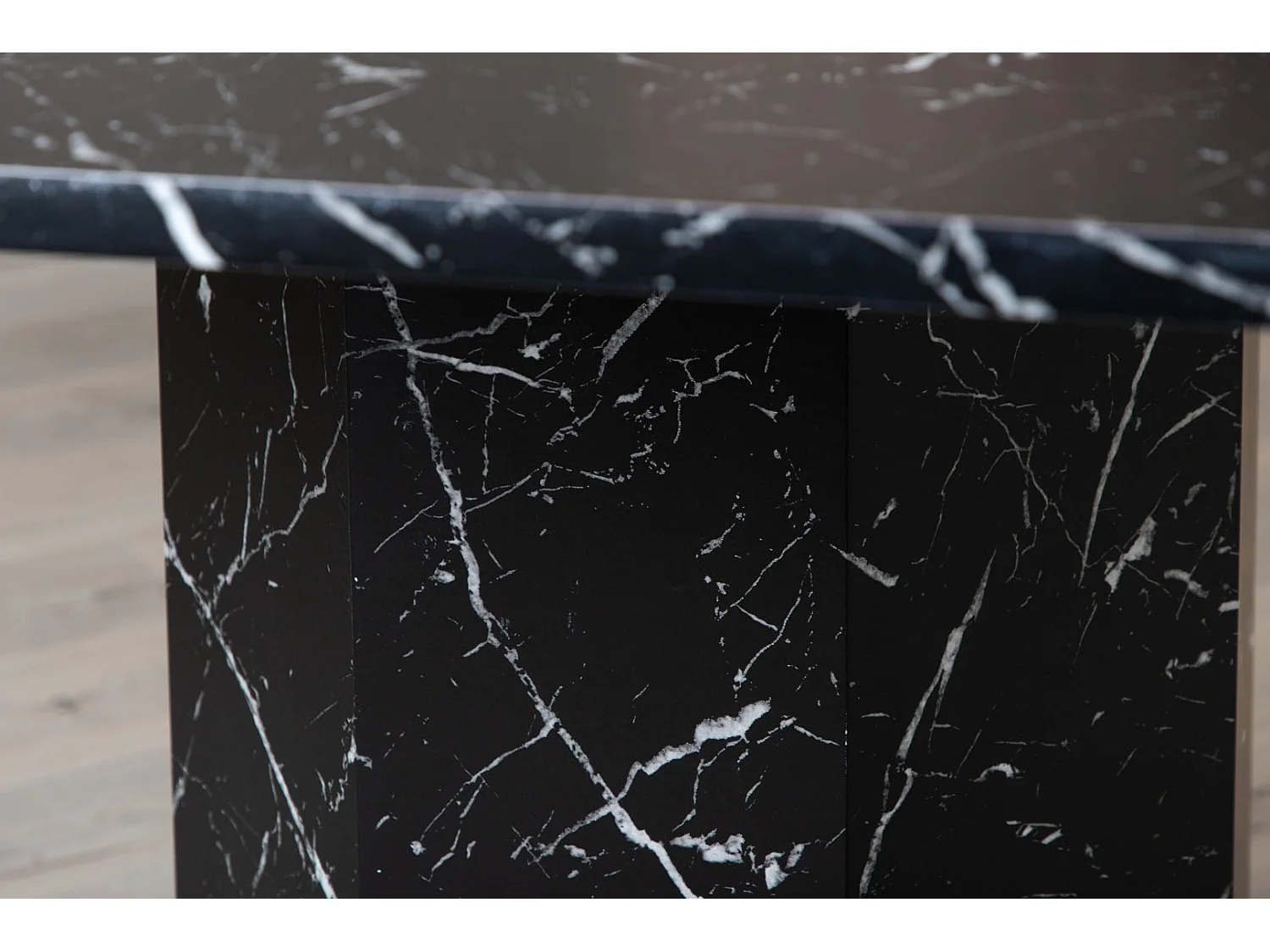 Table à Manger Octogonale "Marbs" 110cm Noir