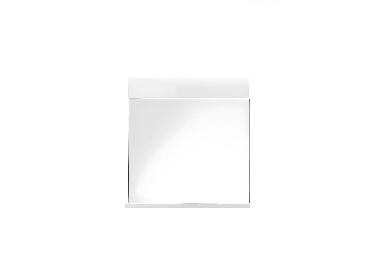SkinGloss Miroir de bain, blanc, blanc brillant.