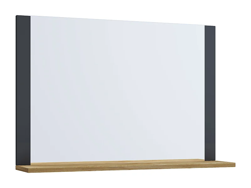 Bathroom furniture mirror Lendas Anthracite / honey oak 0